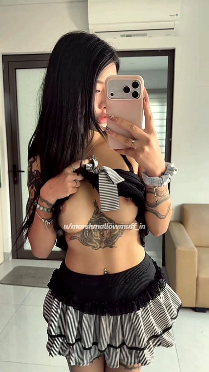 Goth Fuckdoll Masturbation Solo: Watch My Pierced Tits & Pussy Play Until You Cum'
