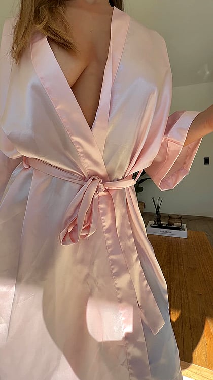 I'm Your Fuckdoll 2.0: Hidden Under This Robe Are Natural Big Tits Ready for Your Load'