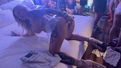 Daddy's Good Little Blonde Fuck Doll Ready to Cum for His Buddies'