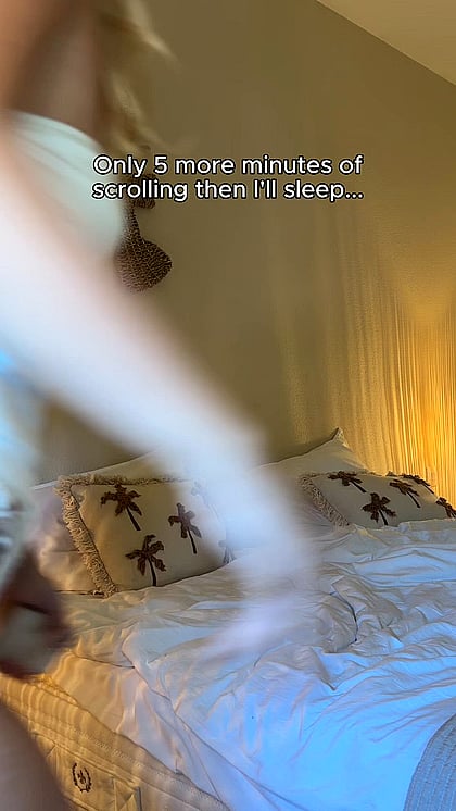 Fuckdoll Zoey can't sleep without cumming first overnight edging session'