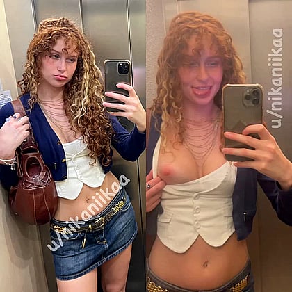 Nika Parker's Elevator Adventure: A Fuckdoll's Public Tease'