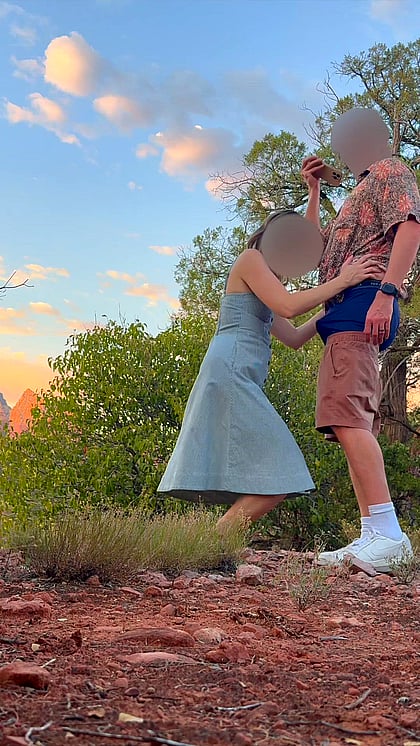 Lucky Babe Gets Creamed Outdoors - POV Creampie Fun'