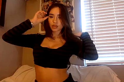 Dripping Wet Latina Fuckdoll Begs for Your Load'