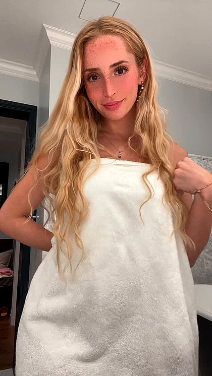 Watch This Horny Blonde Fuckdoll Beg for Your Cum'