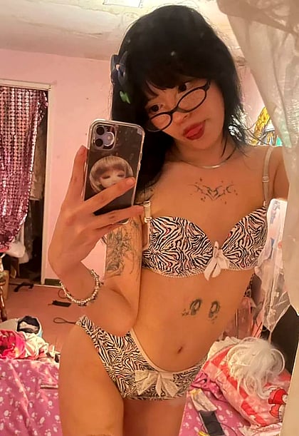 Flat-Chested Slut Mimi Shows Off Her Fuckable Body - Ready to Make You Cum Hard'