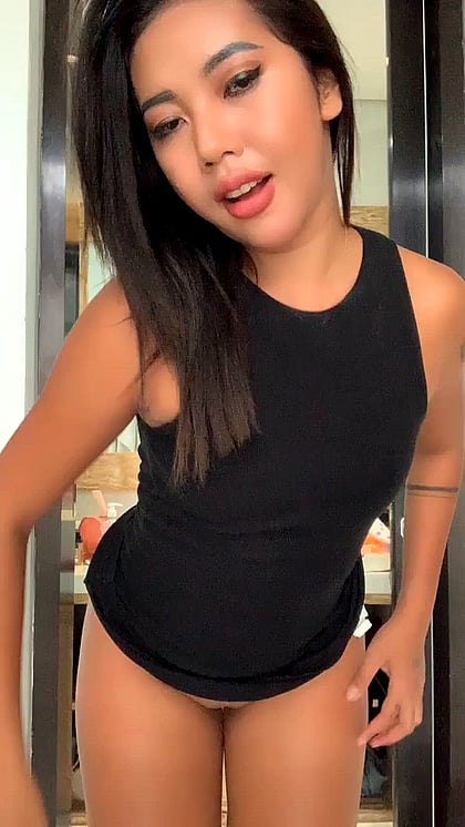 What's the First Three Words That Pop on Your Mind When You See This Asian Teen Fuckdoll? Cum and Tell Me!'