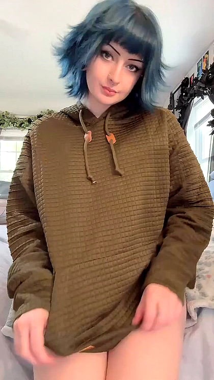 Goth Fuckdoll Blue LavenderThief Fucks Herself Hard for Your Cum - 24F Big Tits and Ass'