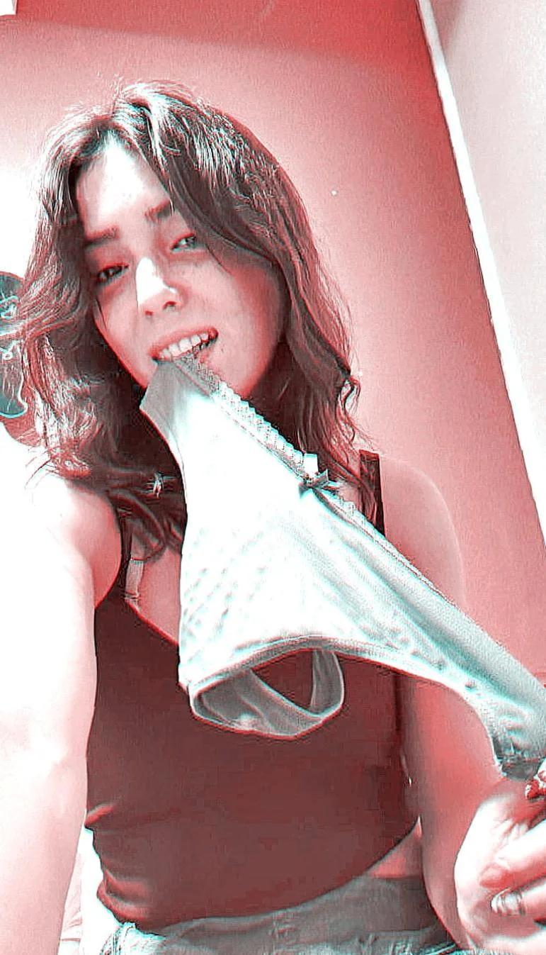 I was edging with my panties and they got soaked, then I sniffed them deep - BTBF fuckdoll Vitski picture 1 of 2