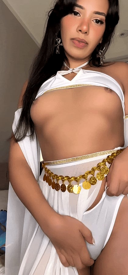 Watch me play with my wet pussy while my folks are gone - this fuckdoll is ready for you to jack off!'