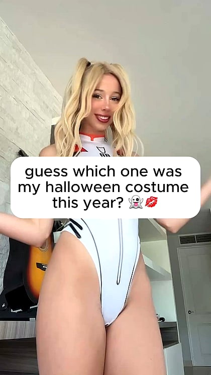 Slutty Halloween Costume Fap Fest: Livy's Barely Legal Teen Cosplay Unleashed'