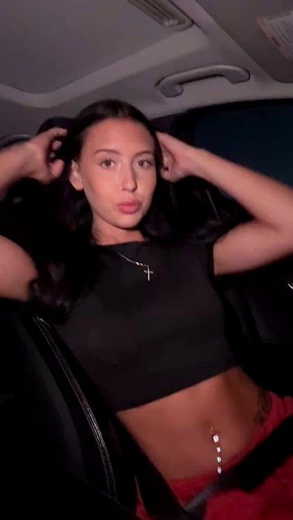 Watch This Naughty Fuckdoll Get Wild at the Red Light - OnlyFans Teen Teases Her Tits in Public'