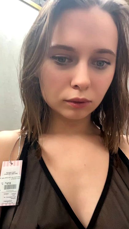 Fuckdoll's Secret Titty Drop in Changing Room - Watch Me Get Nasty & Make You Cum'