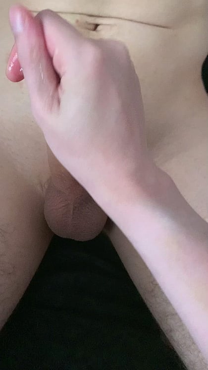 Young Stranger's Massive Cock Handjob - Watch Me Stroke This Huge Dick Until I Blast Loads'