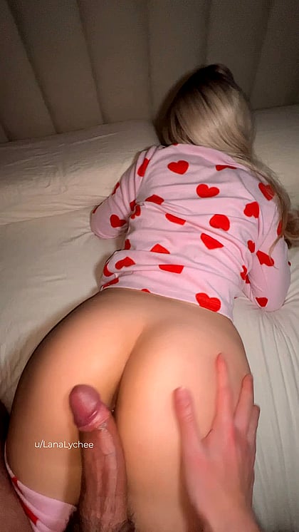 Watch Me Get Fucked Like a Slut in Pajamas - Big Ass Teen Booty Pronebone POV'