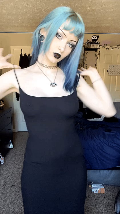 Goth Fuckdoll Unleashed: Watch Me Tease & Pleasure Myself in My Darkest Fantasies'