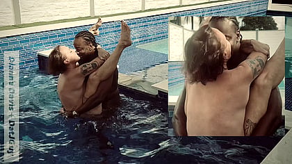 Poolside BBC Whore Gets Drenched by Huge Cock - Real Screaming Orgasm'